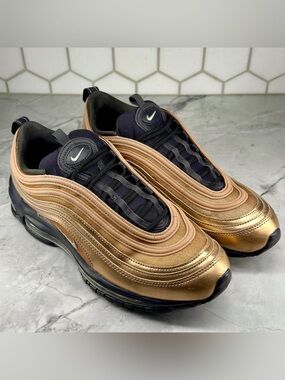 Nike Air Max 97 Metallic Red Bronze Women Size 10 Copper Sneakers CT1176-900